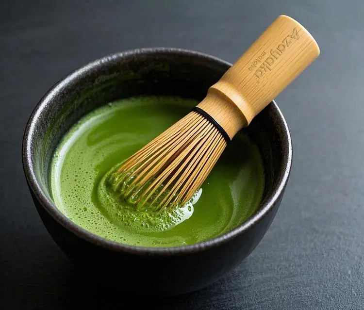 Mix the matcha