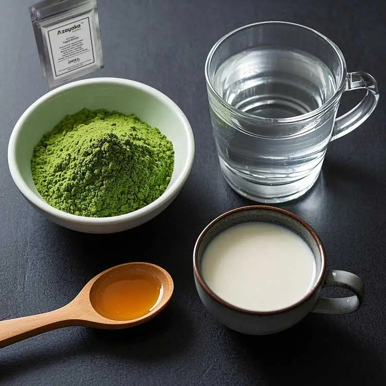 Prepare Matcha Drink Ingredients