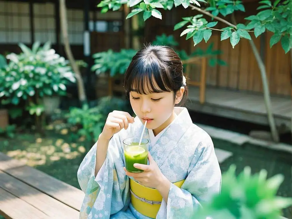 Enjoy  Matcha Lemonade